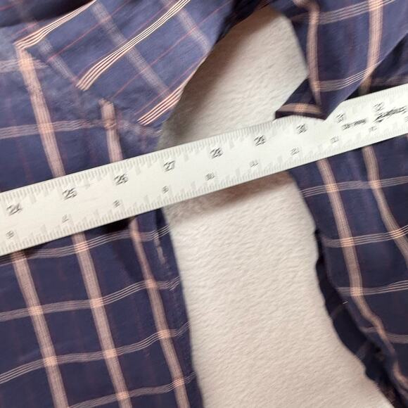 Vintage Ralph Lauren Shirt Men's XL Blue Marlowe Pony Check Preppy Festive 90s - Picture 8 of 11